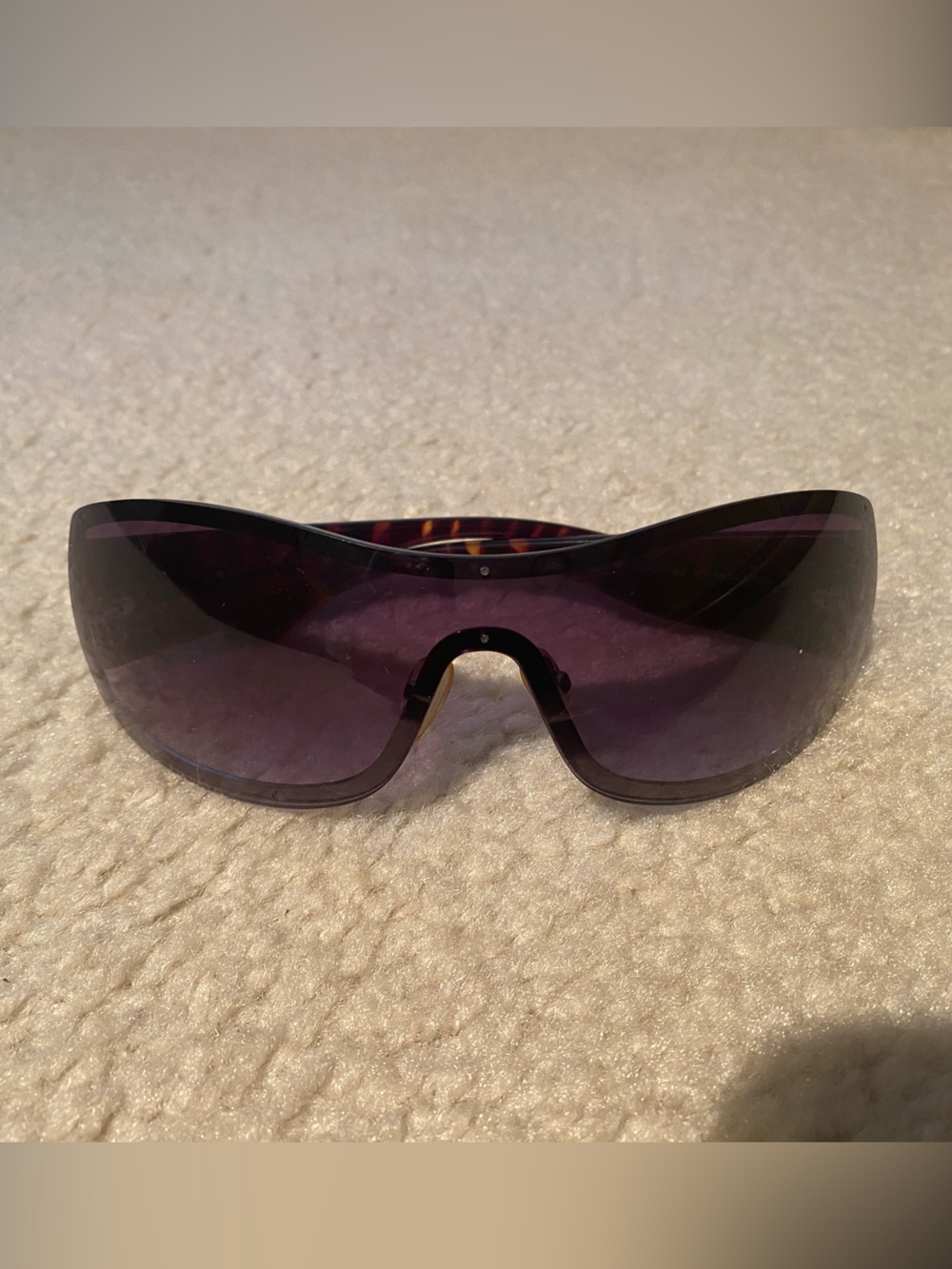 Marc by Marc Jacob’s Oversized Shield Sunglasses in Deep Purple